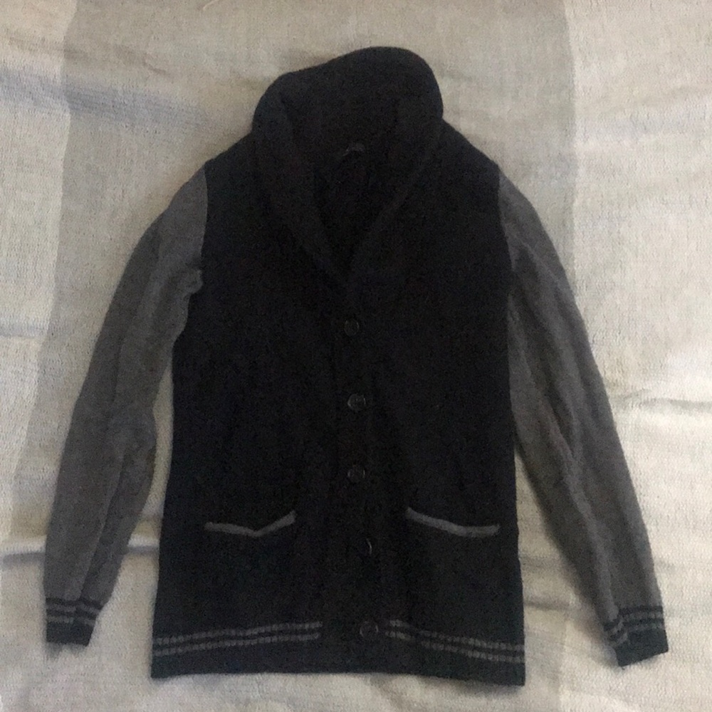 Black and grey cardigan
